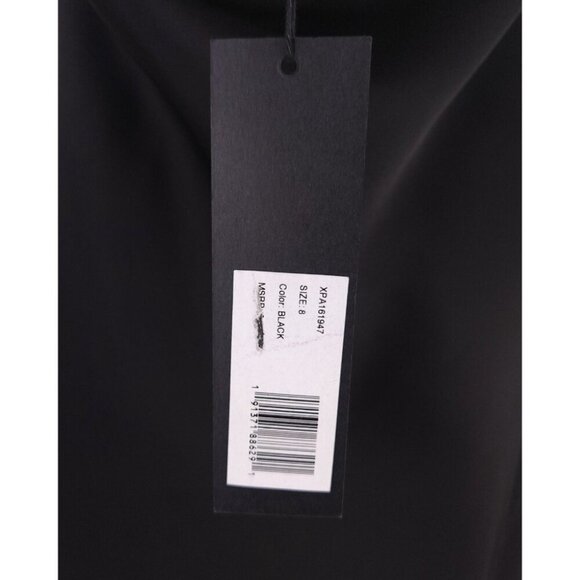 Halston Heritage Cowl Neck Slip Dress Size 8 Black $450 - Picture 11 of 16